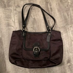 CAMPBELL SIGNATURE BELLE CARRYALL (COACH F26246)